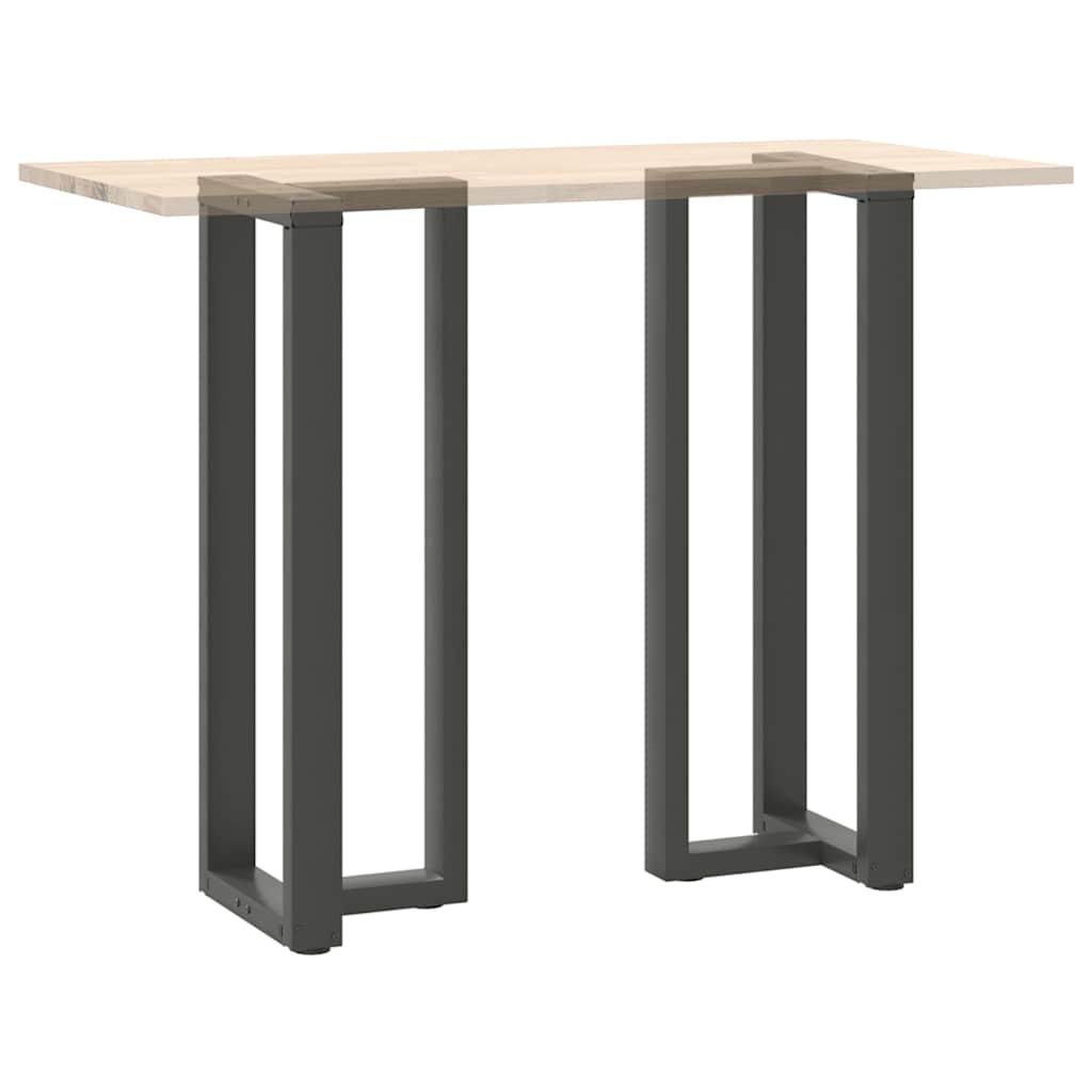 Noge za barski stol T-oblika 2 kom antracit 50x35x(110-111) cm čelik