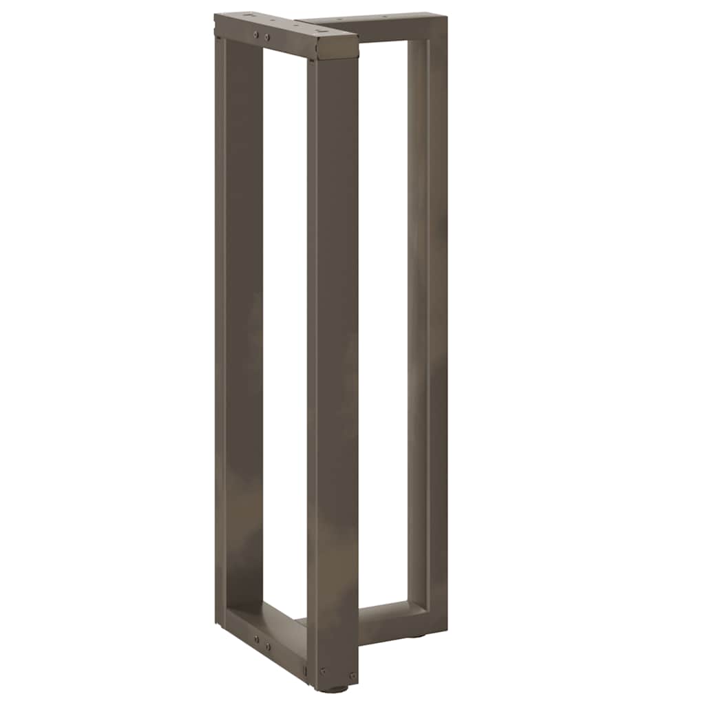 Noge za barski stol T-oblika 2 kom Crne 50x35x(110-111) cm Čelik