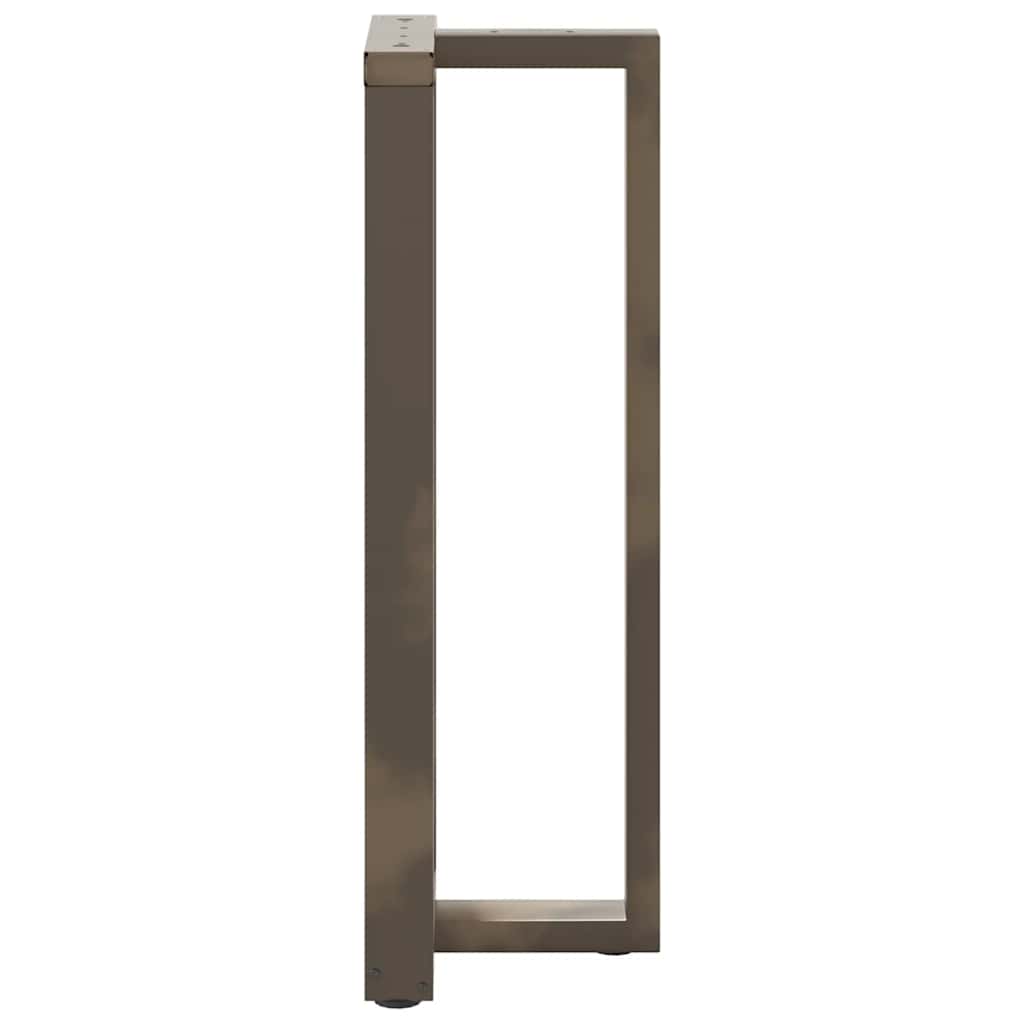 Noge za barski stol T-oblika 2 kom Crne 50x35x(110-111) cm Čelik