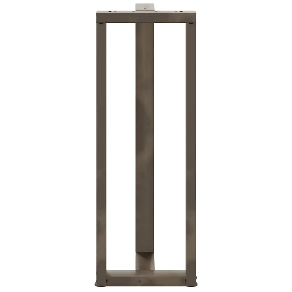 Noge za barski stol T-oblika 2 kom Crne 50x35x(110-111) cm Čelik