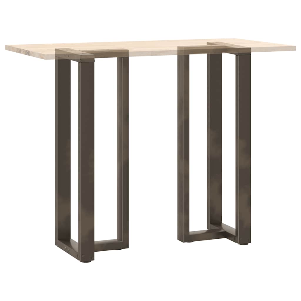 Noge za barski stol T-oblika 2 kom Crne 50x35x(110-111) cm Čelik