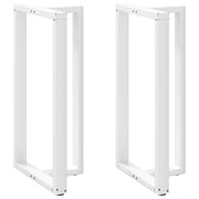 Noge za barski stol T-oblika 2 kom Bijele 60x35x(110-111) cm Čelik