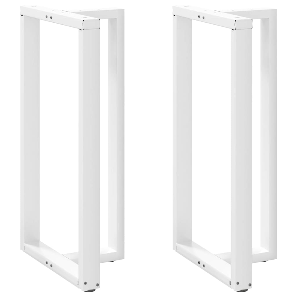 Noge za barski stol T-oblika 2 kom Bijele 60x35x(110-111) cm Čelik