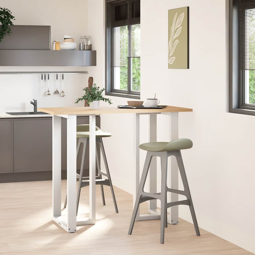 Noge za barski stol T-oblika 2 kom Bijele 60x35x(110-111) cm Čelik