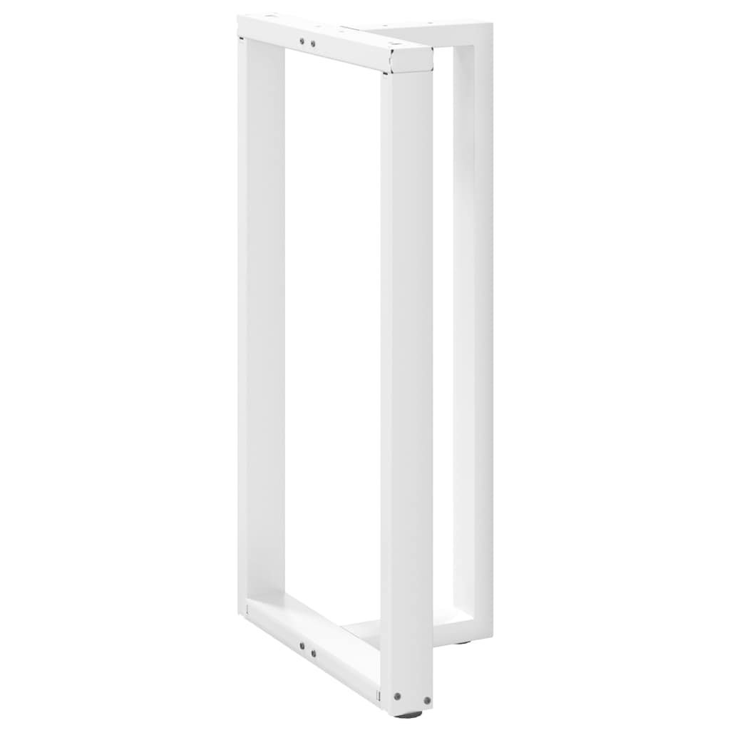 Noge za barski stol T-oblika 2 kom Bijele 60x35x(110-111) cm Čelik
