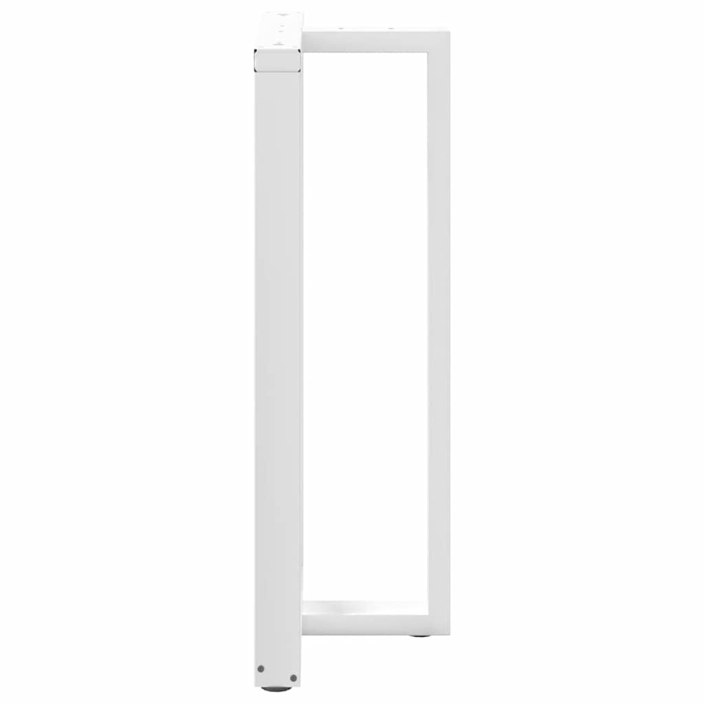 Noge za barski stol T-oblika 2 kom Bijele 60x35x(110-111) cm Čelik