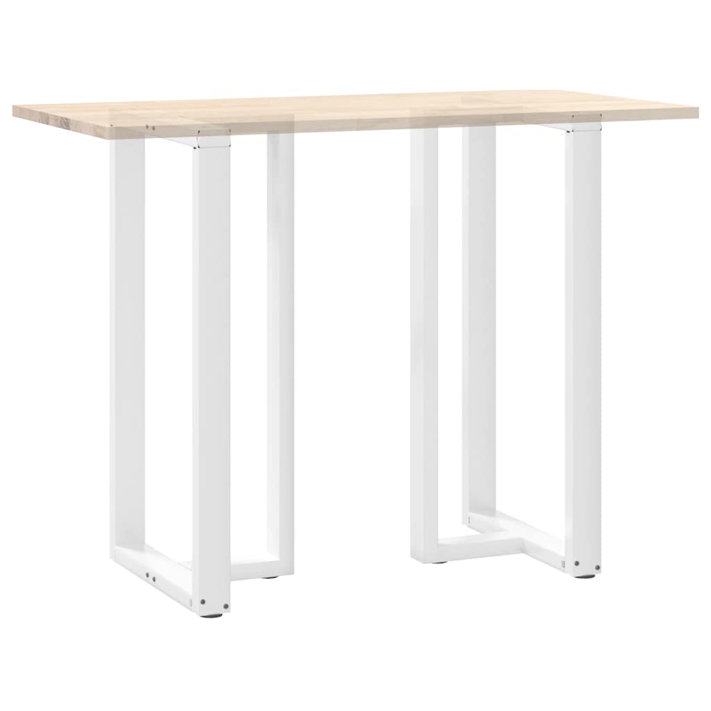 Noge za barski stol T-oblika 2 kom Bijele 60x35x(110-111) cm Čelik