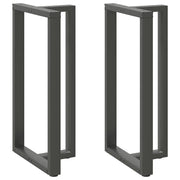 Noge za barski stol T-oblika 2 kom antracit 60x35x(110-111) cm čelik