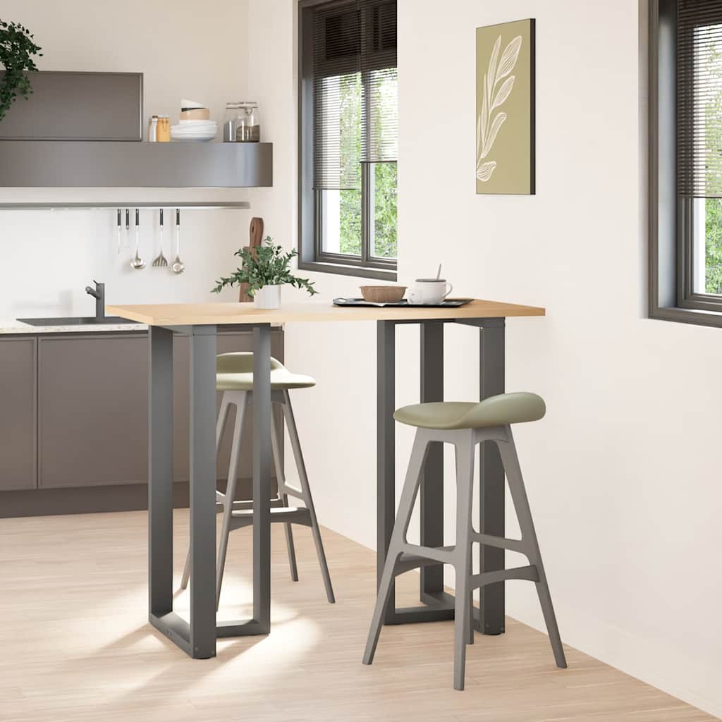 Noge za barski stol T-oblika 2 kom antracit 60x35x(110-111) cm čelik