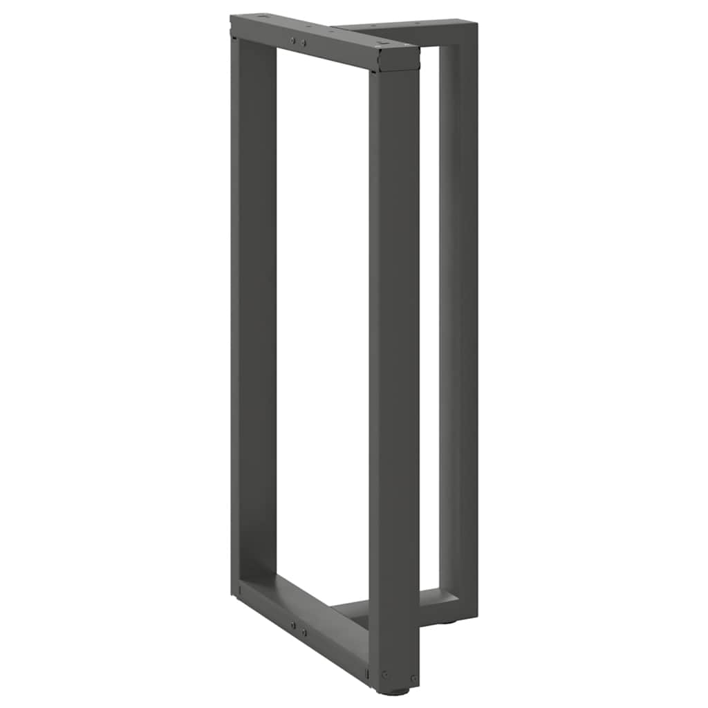 Noge za barski stol T-oblika 2 kom antracit 60x35x(110-111) cm čelik