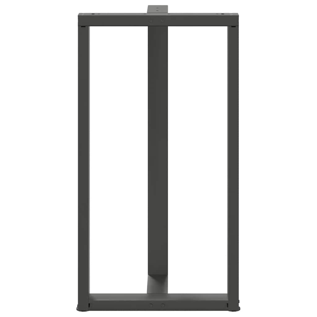 Noge za barski stol T-oblika 2 kom antracit 60x35x(110-111) cm čelik