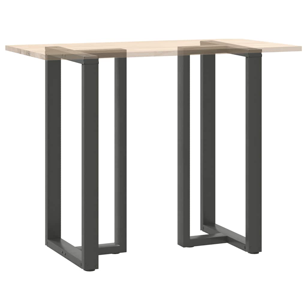 Noge za barski stol T-oblika 2 kom antracit 60x35x(110-111) cm čelik