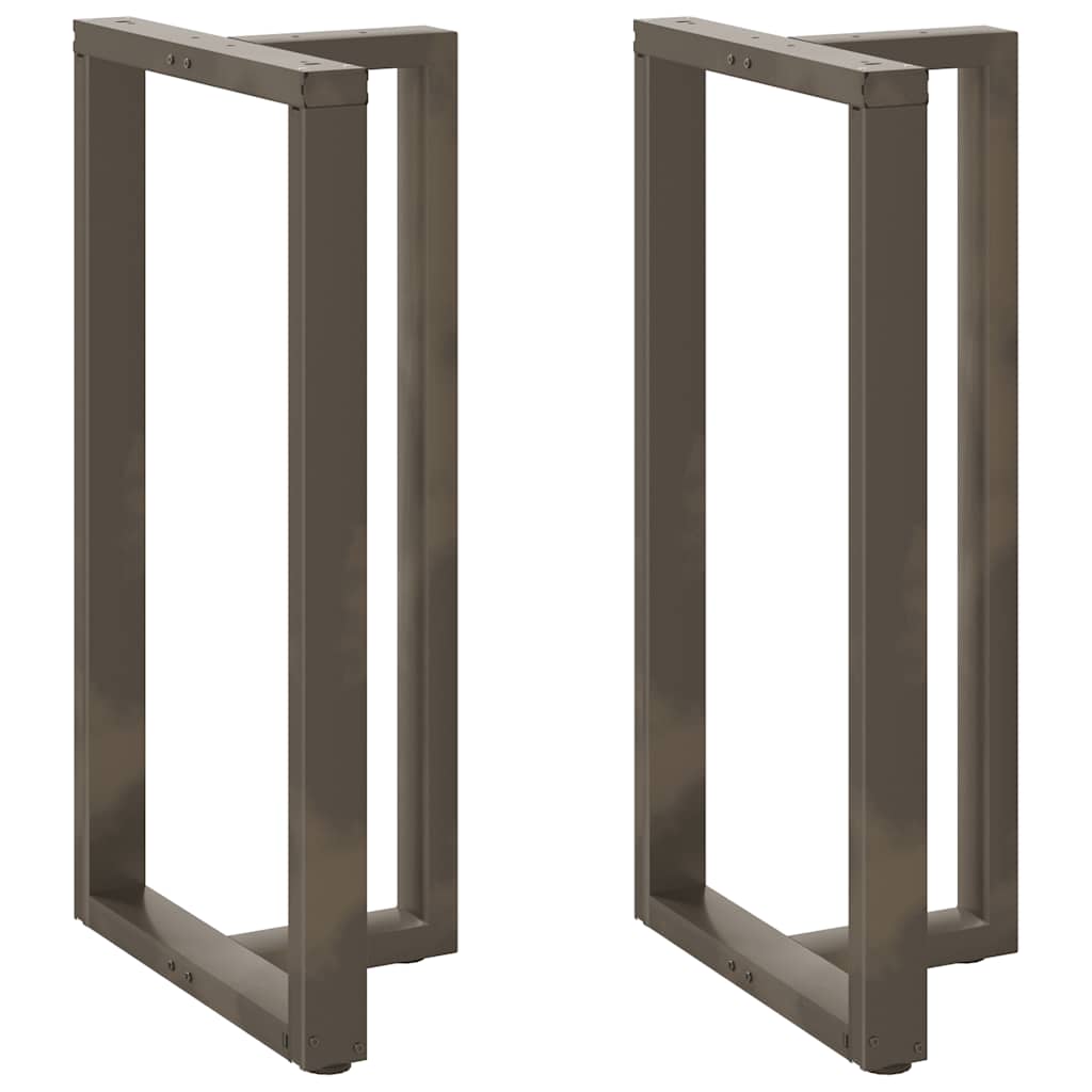 Noge za barski stol T-oblika 2 kom Crne 60x35x(110-111) cm Čelik