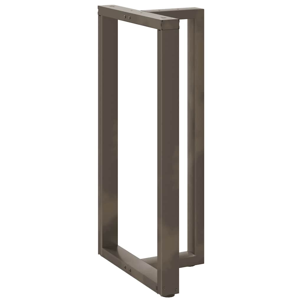Noge za barski stol T-oblika 2 kom Crne 60x35x(110-111) cm Čelik