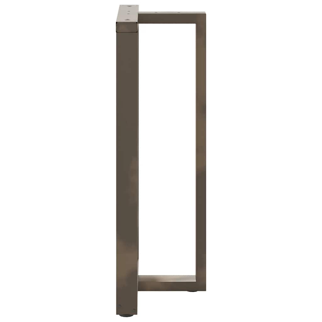 Noge za barski stol T-oblika 2 kom Crne 60x35x(110-111) cm Čelik