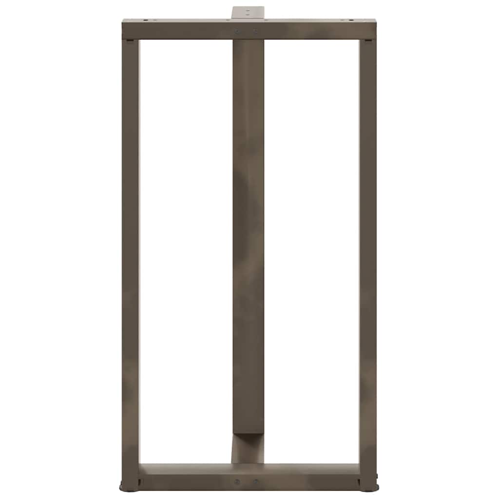 Noge za barski stol T-oblika 2 kom Crne 60x35x(110-111) cm Čelik