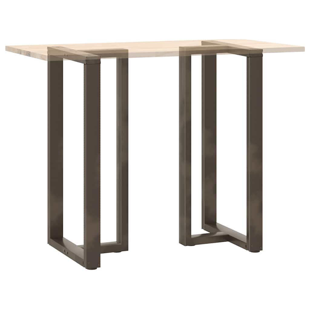 Noge za barski stol T-oblika 2 kom Crne 60x35x(110-111) cm Čelik