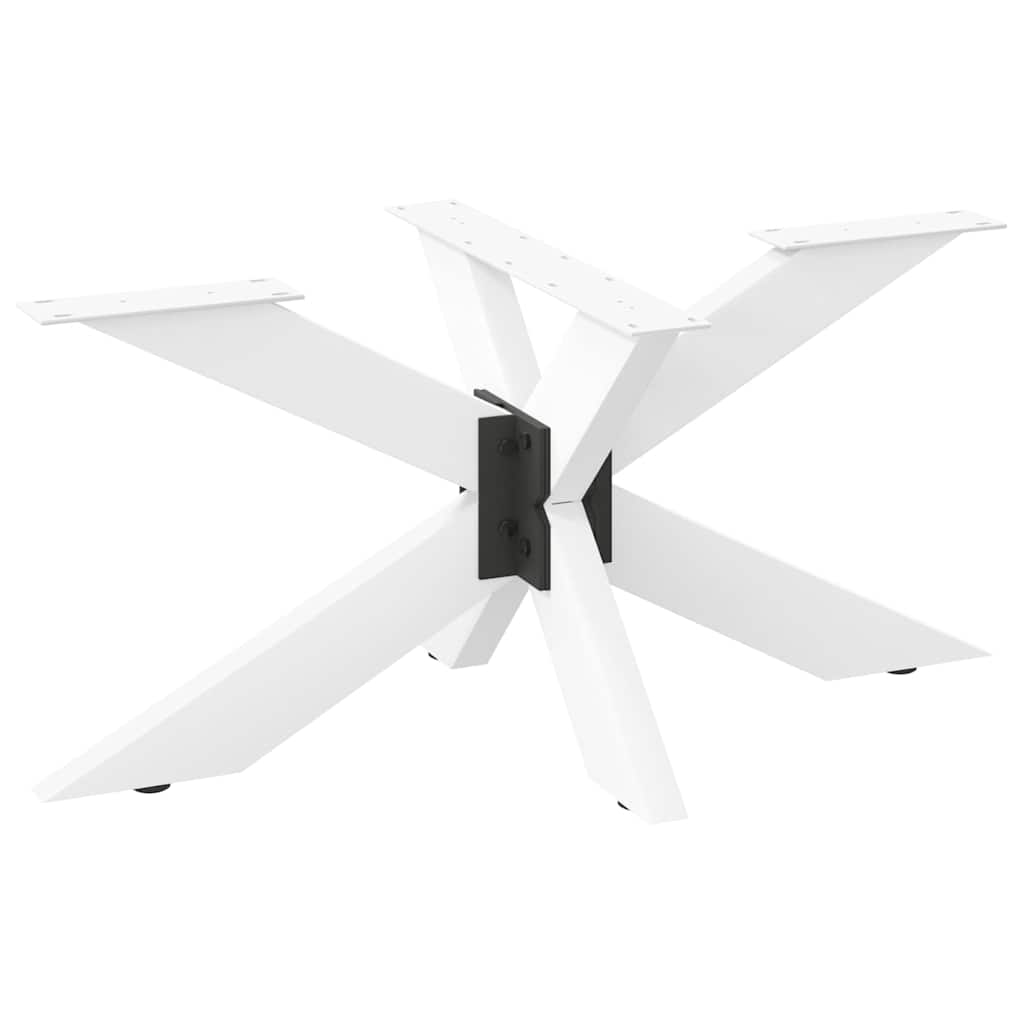 Noga klub stolića u obliku pauka, bijela, 98x58x(42-43) cm, čelik