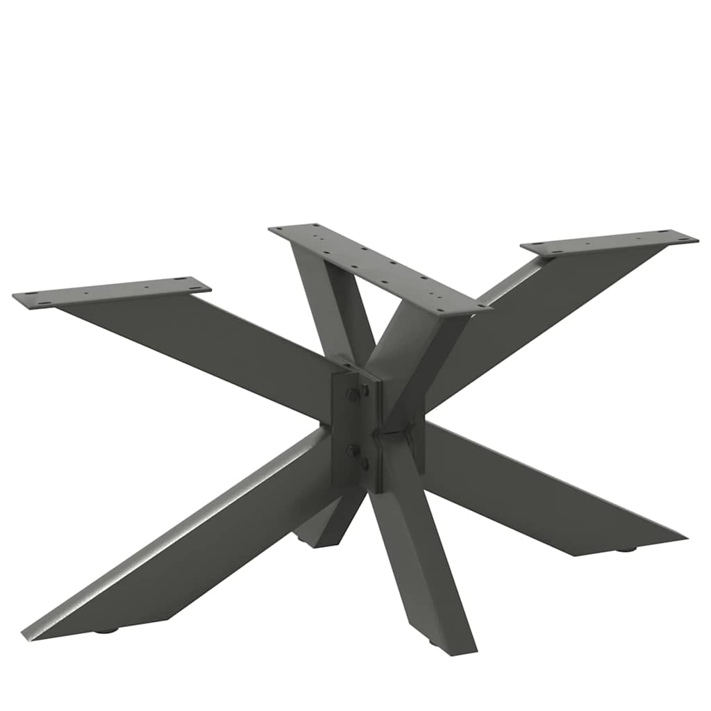 Noga klub stolića u obliku pauka antracit 98x58x(42-43) cm čelik