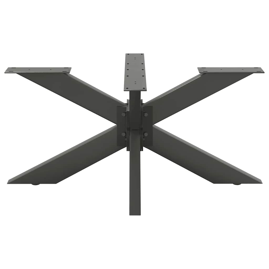 Noga klub stolića u obliku pauka antracit 98x58x(42-43) cm čelik