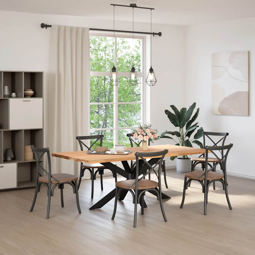 Noge blagovaonskog stola u obliku pauka crne 150x78x(72-73) cm čelik