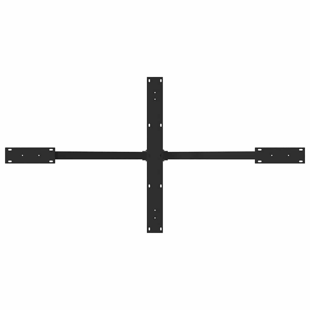 Noge blagovaonskog stola u obliku pauka crne 150x78x(72-73) cm čelik