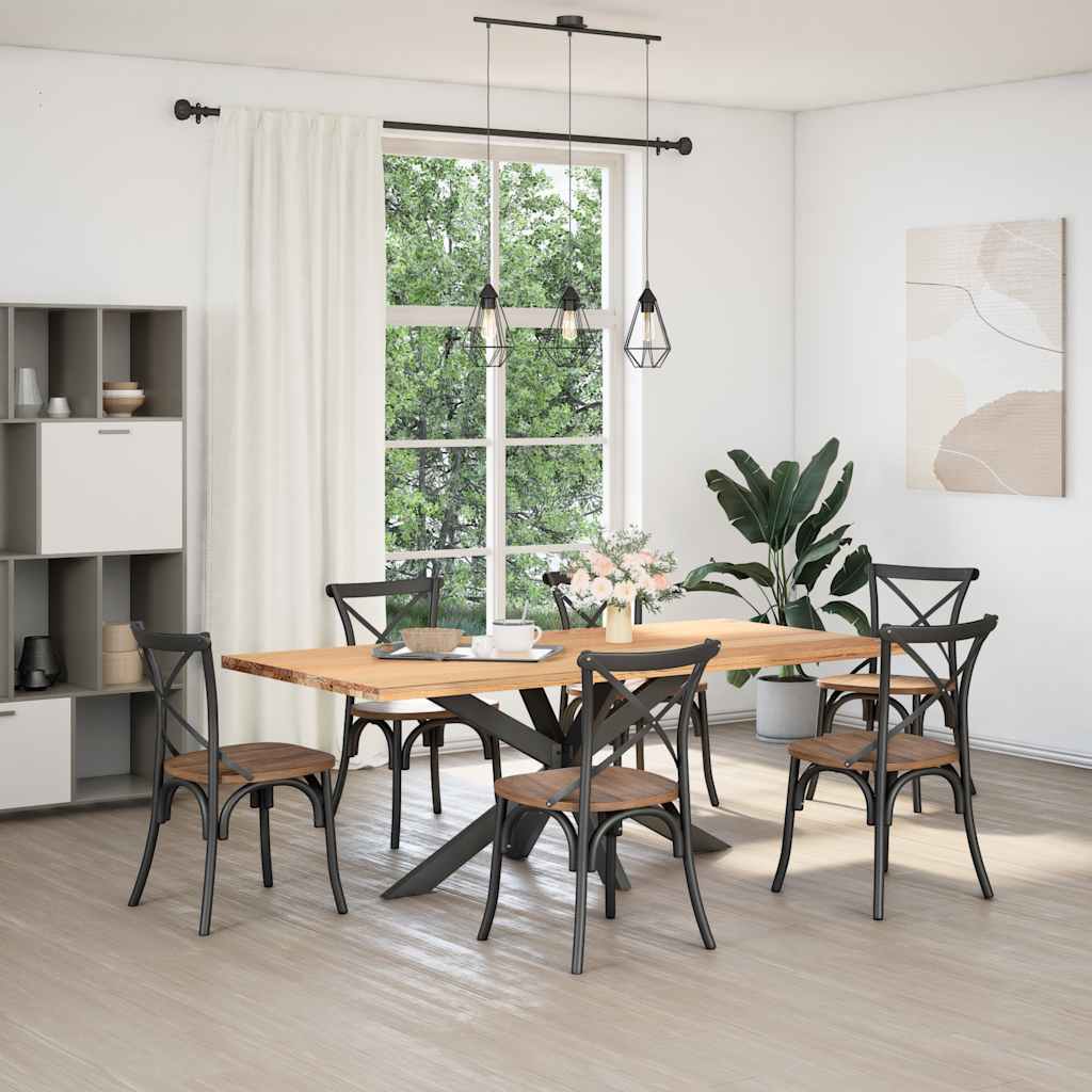 Noge blagovaonskog stola u obliku pauka antracit 150x78x(72-73) cm čelik