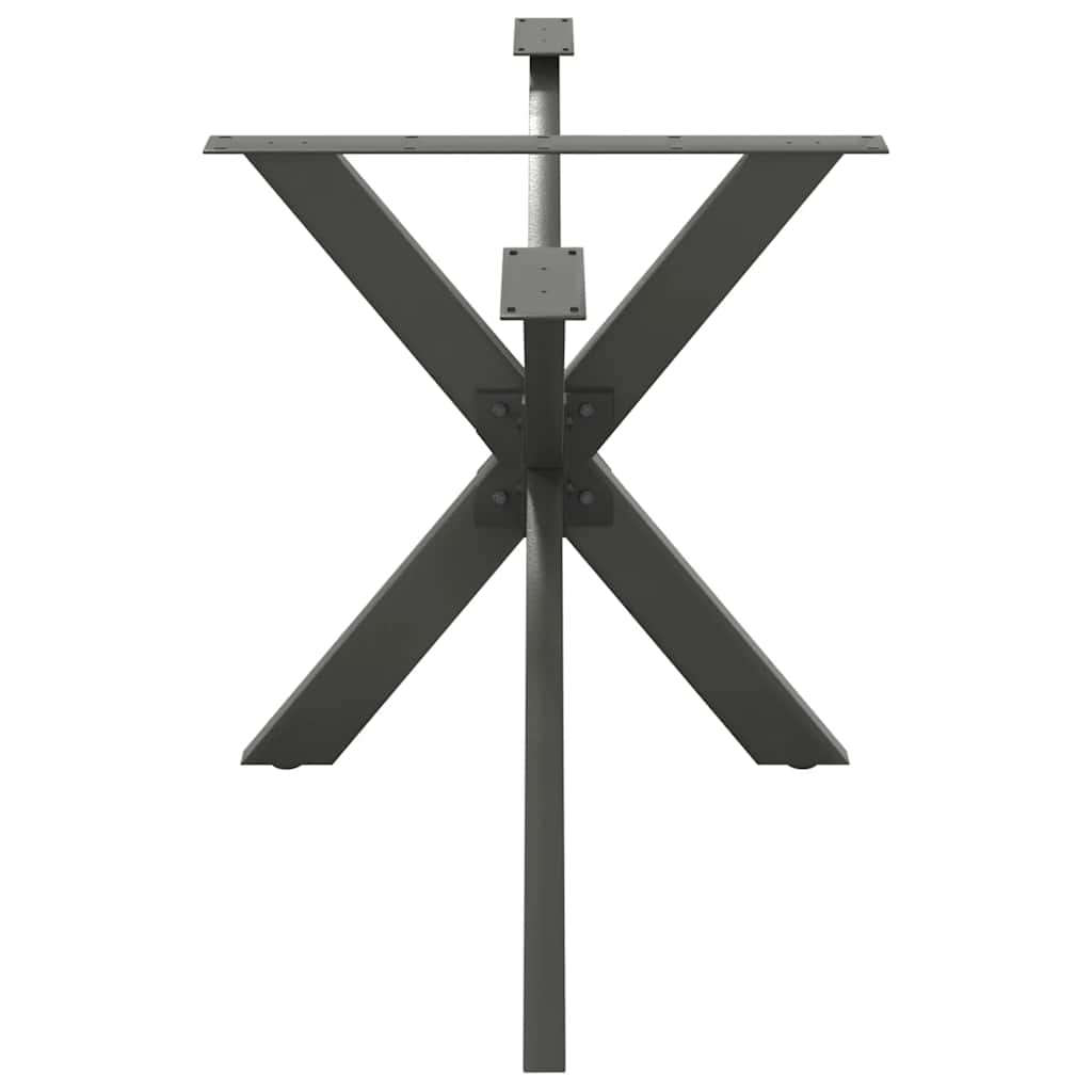 Noge blagovaonskog stola u obliku pauka antracit 150x78x(72-73) cm čelik