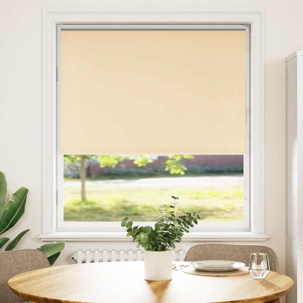 Rolo zavjesa Blackout Bež 90x130 cm Širina tkanine 85,7 cm