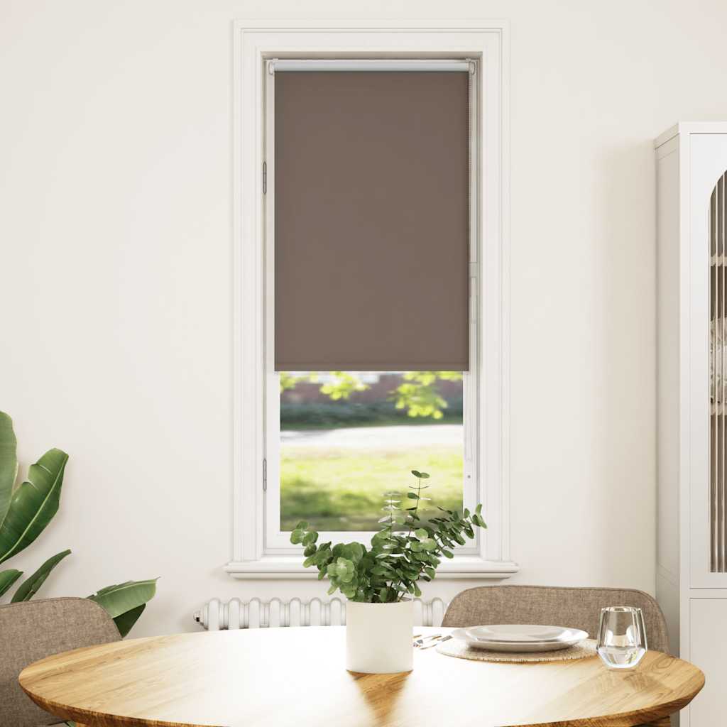Rolo zavjesa za zamračivanje boje kave 45x130 cm Širina tkanine 40,7 cm Poliester