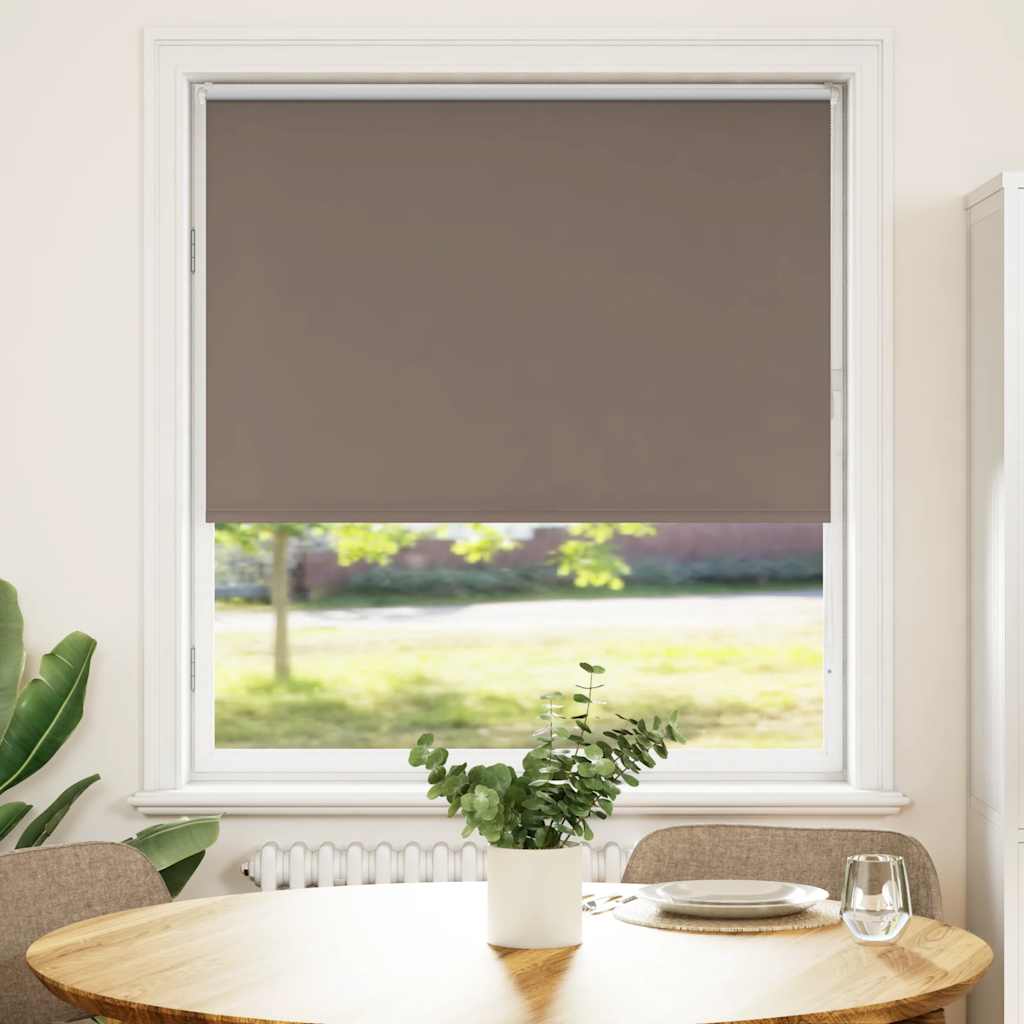 Rolo zavjesa za zamračivanje boje kave 90x175 cm Širina tkanine 85,7 cm Poliester