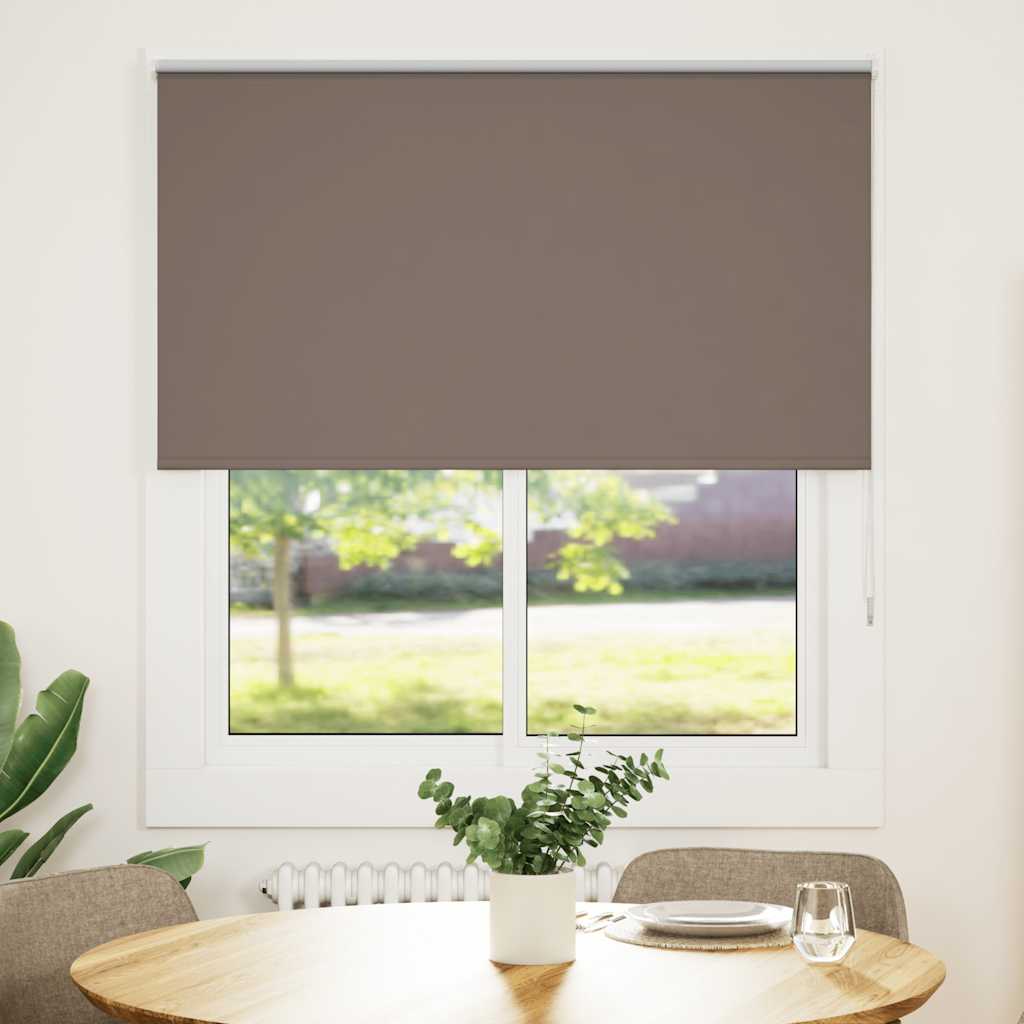 Rolo zavjesa za zamračivanje boje kave 125x175 cm Širina tkanine 121,6 cm Poliester