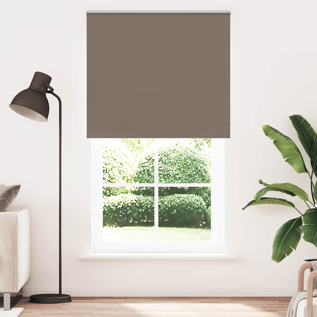 Rolo zavjesa za zamračivanje boje kave 125x210 cm Širina tkanine 121,6 cm Poliester