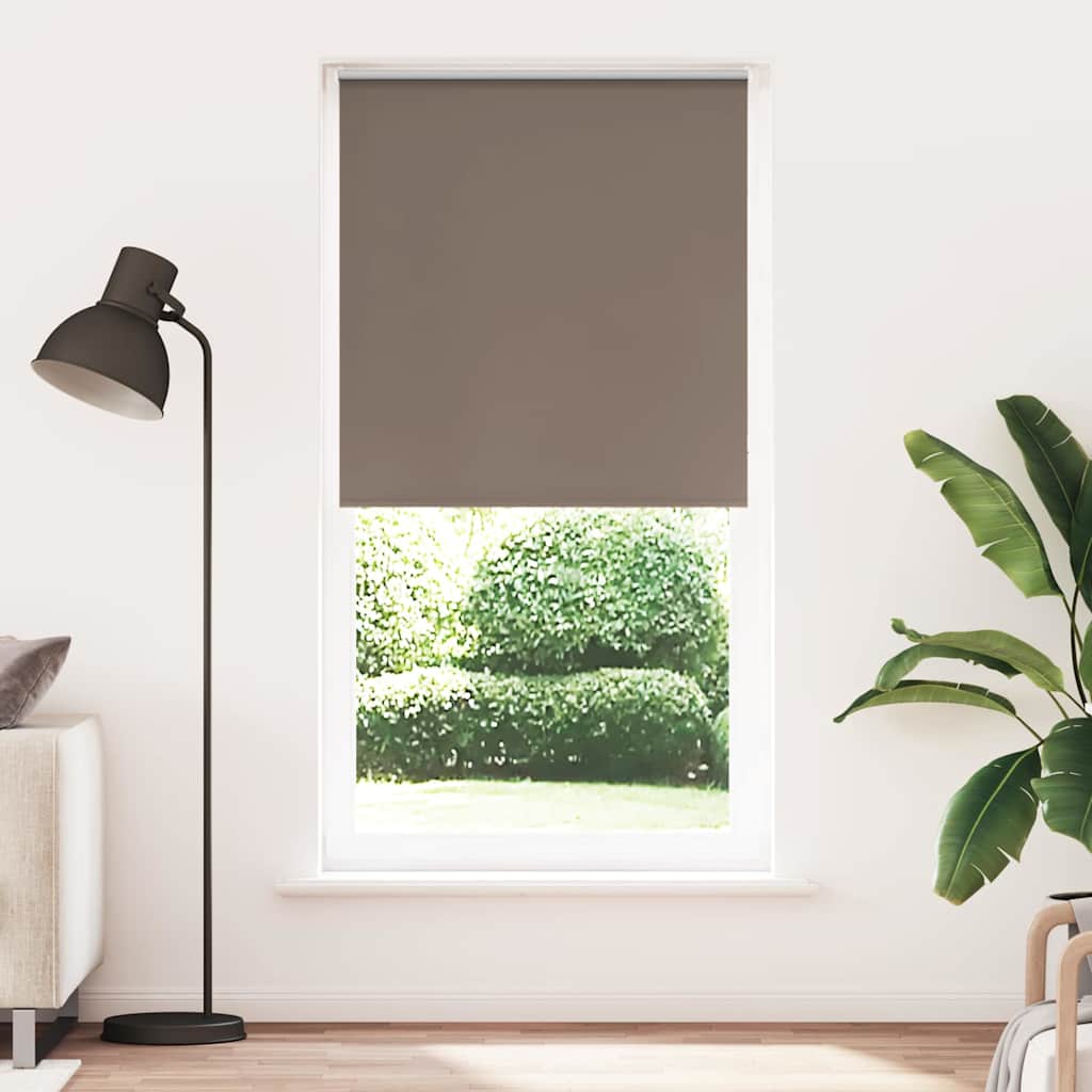 Rolo zavjesa za zamračivanje boje kave 110x230 cm Širina tkanine 105,7 cm Poliester