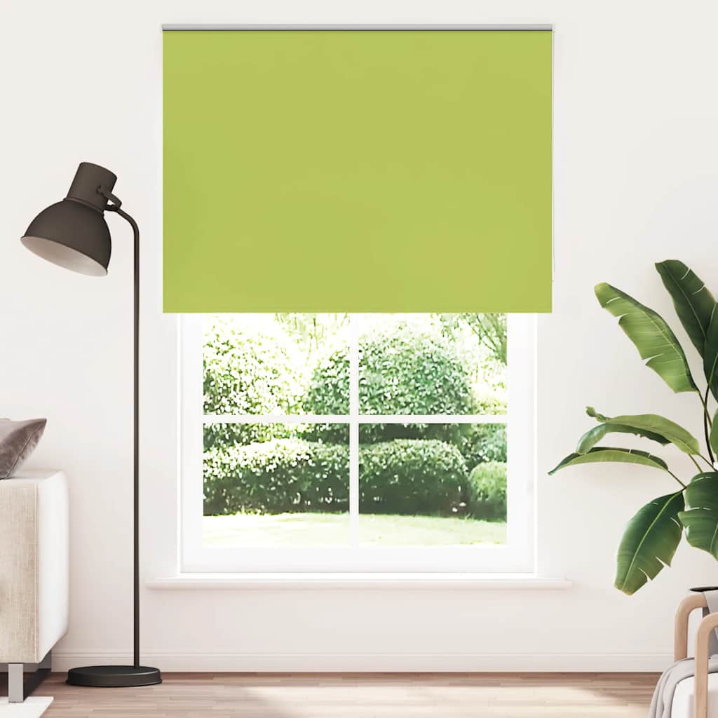 Rolo zavjesa za zamračivanje, zeleno lišće, 150x230 cm, širina tkanine 146,6 cm, poliester