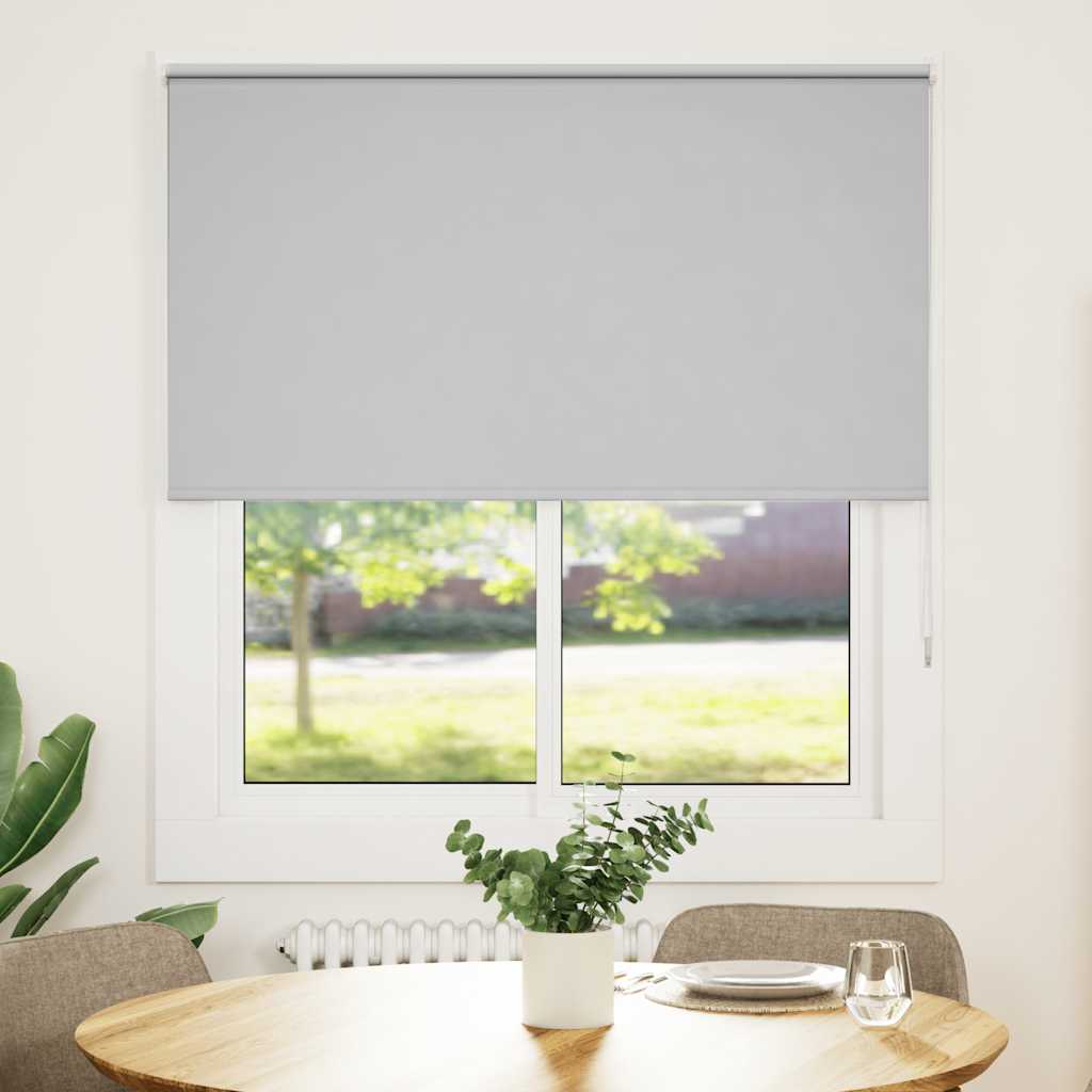 Rolo zavjesa Blackout svijetlo siva 125x130 cm Širina tkanine
