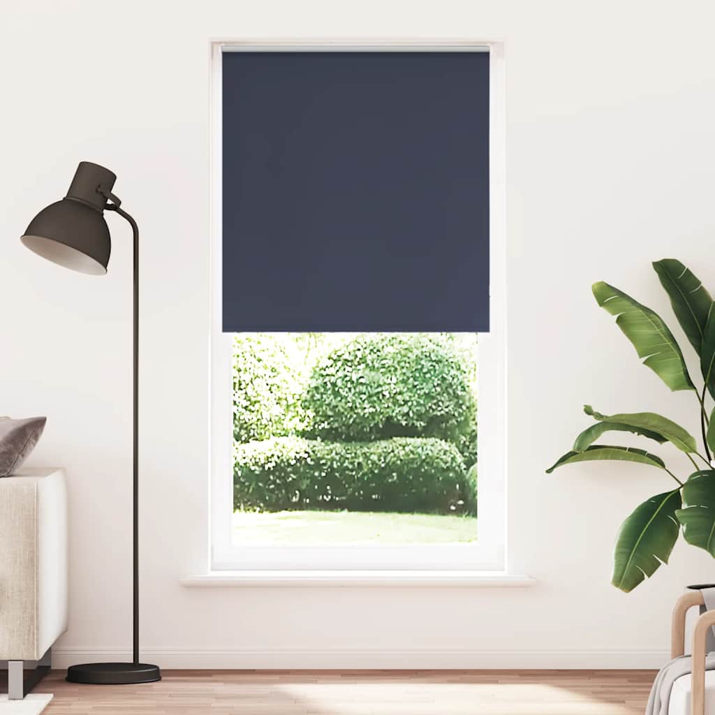 Rolo zavjesa za zamračivanje, mornarska, 115x210 cm, širina tkanine 110,7 cm, poliester