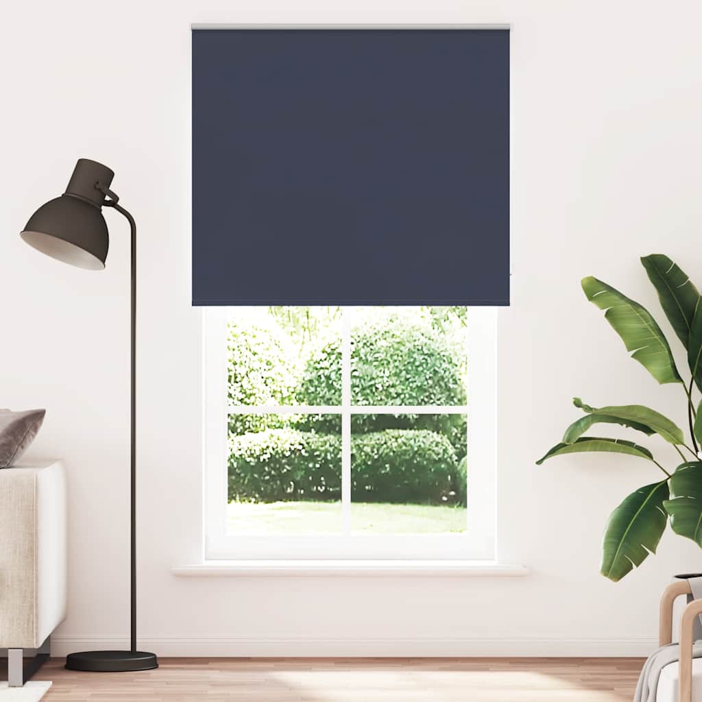 Rolo zavjesa za zamračivanje, mornarska, 125x210 cm, širina tkanine 121,6 cm, poliester