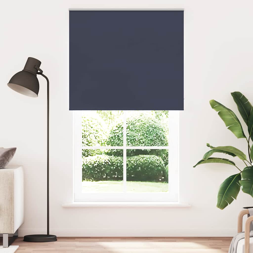 Rolo zavjesa za zamračivanje, mornarska, 130x230 cm, širina tkanine 126,6 cm, poliester