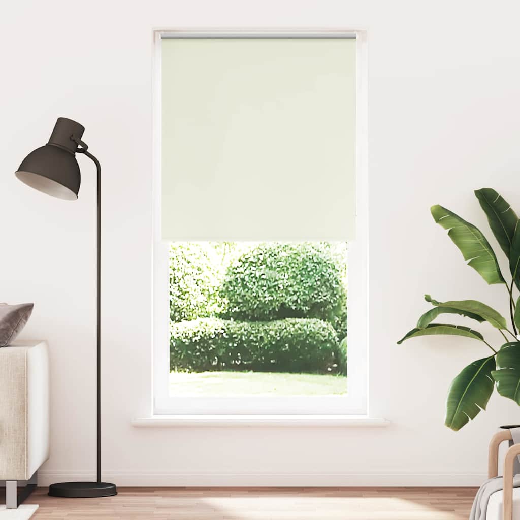 Rolo zavjesa za zamračivanje prljavo bijela 110x230 cm Širina tkanine 105,7 cm Poliester