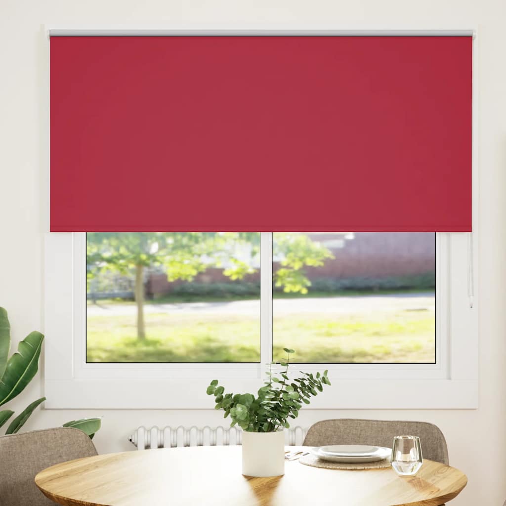 Rolo zavjesa za zamračivanje crvena 150x130 cm Širina tkanine 146,6 cm Poliester