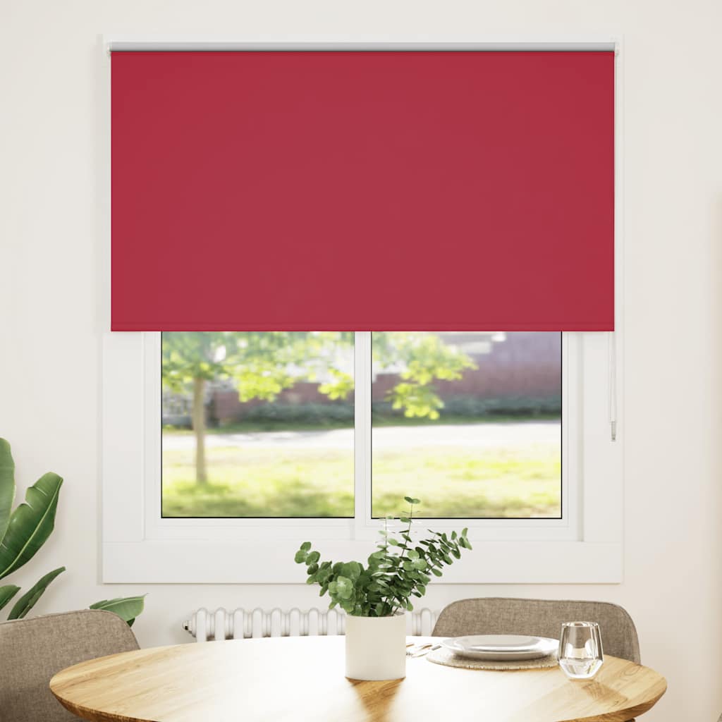 Rolo zavjesa za zamračivanje crvena 135x175 cm Širina tkanine 131,6 cm Poliester