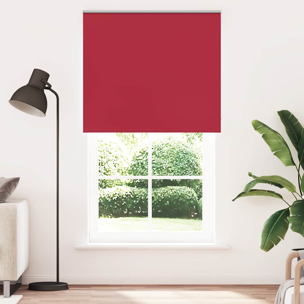 Rolo zavjesa za zamračivanje crvena 130x210 cm Širina tkanine 126,6 cm Poliester