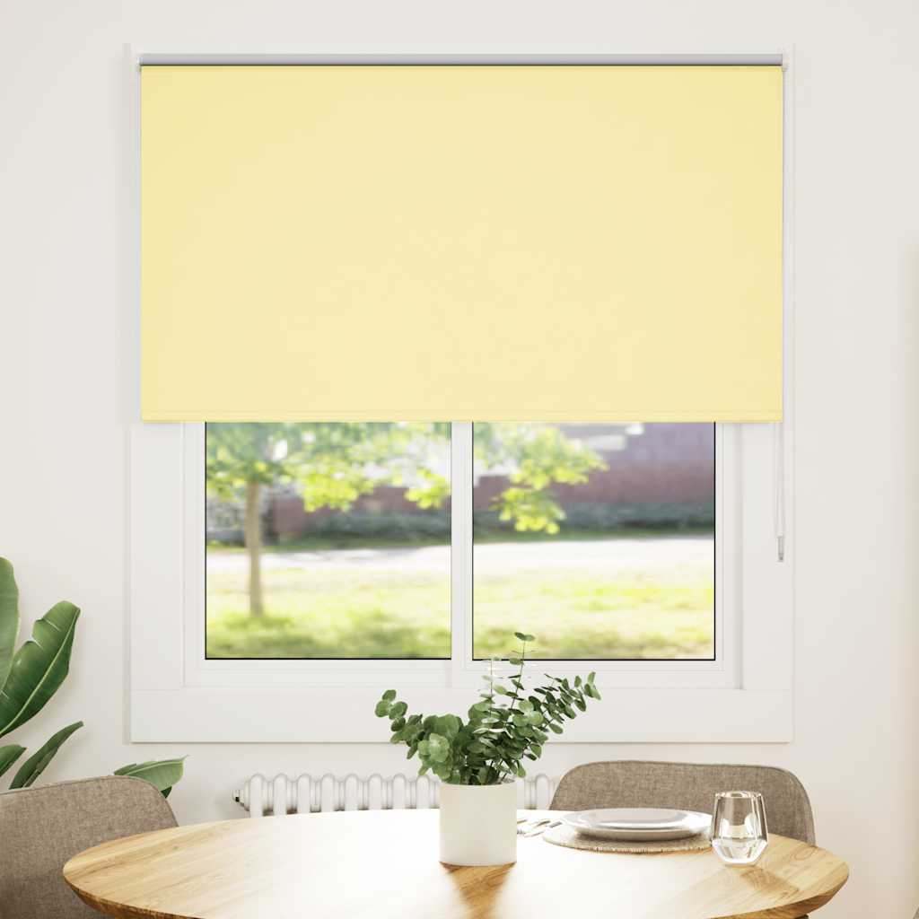 Rolo zavjesa za zamračivanje žuta 120x175 cm Širina tkanine 116,6 cm Poliester