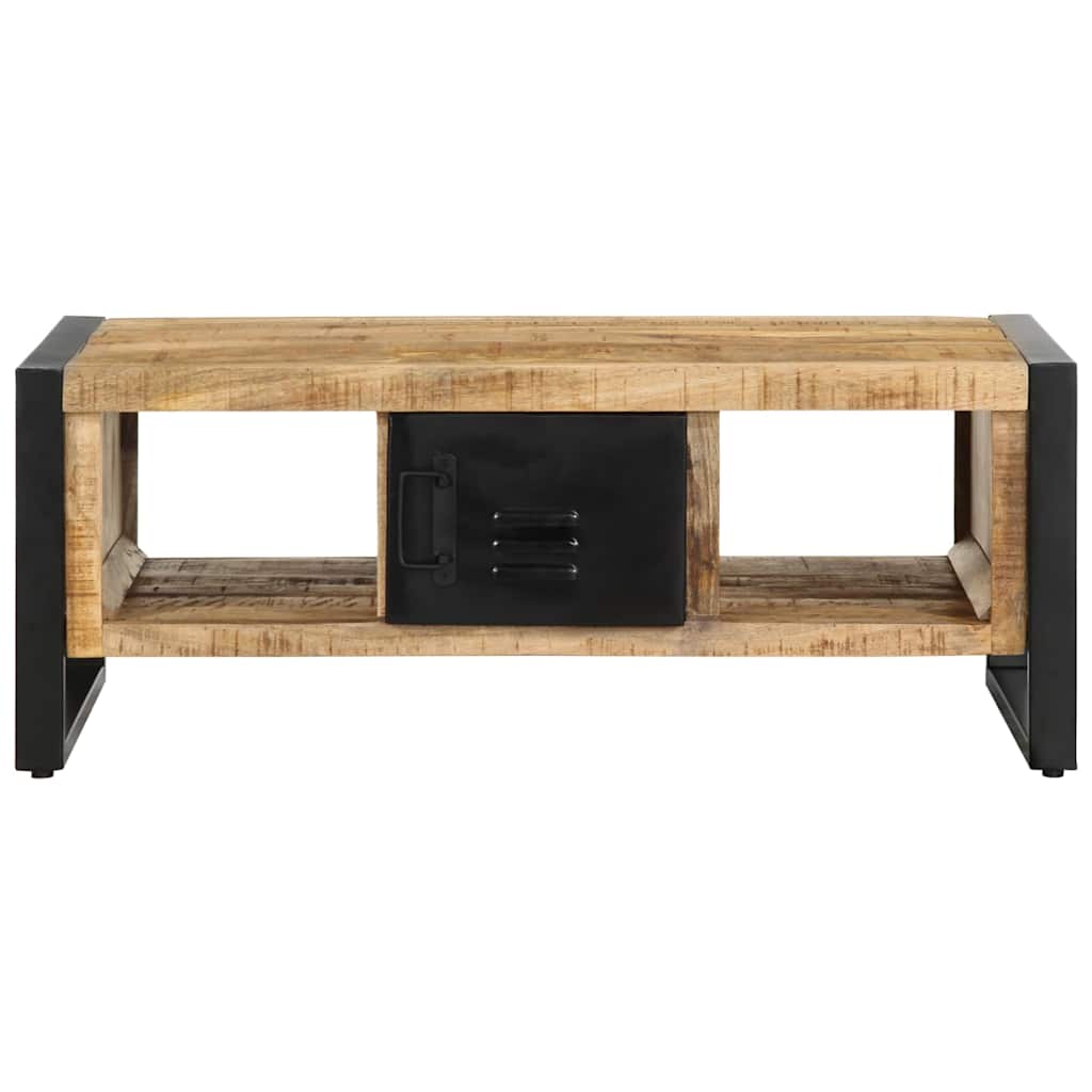 Stol za kavu 90x50x36 cm Puno grubo drvo Mango
