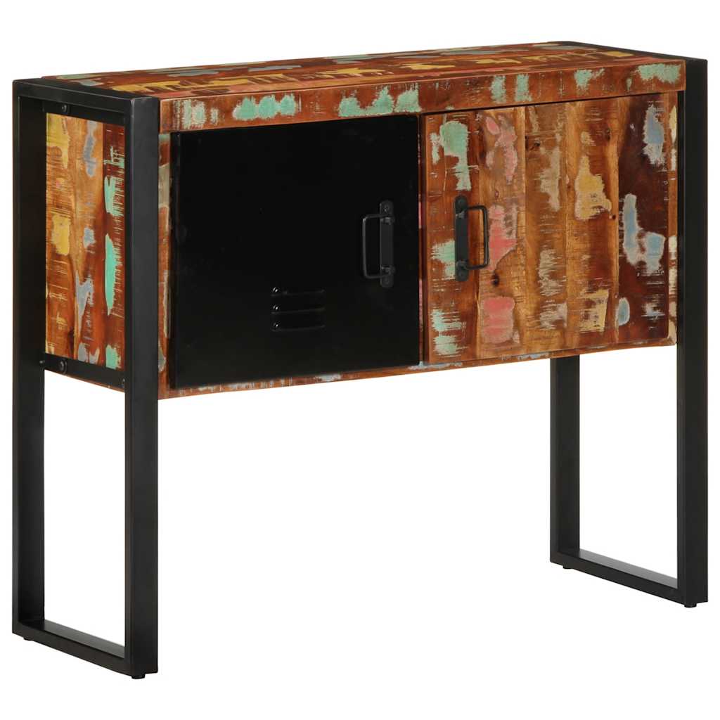 Konzolni ormarić Višebojni 90x35x75 cm Obrađeno puno drvo