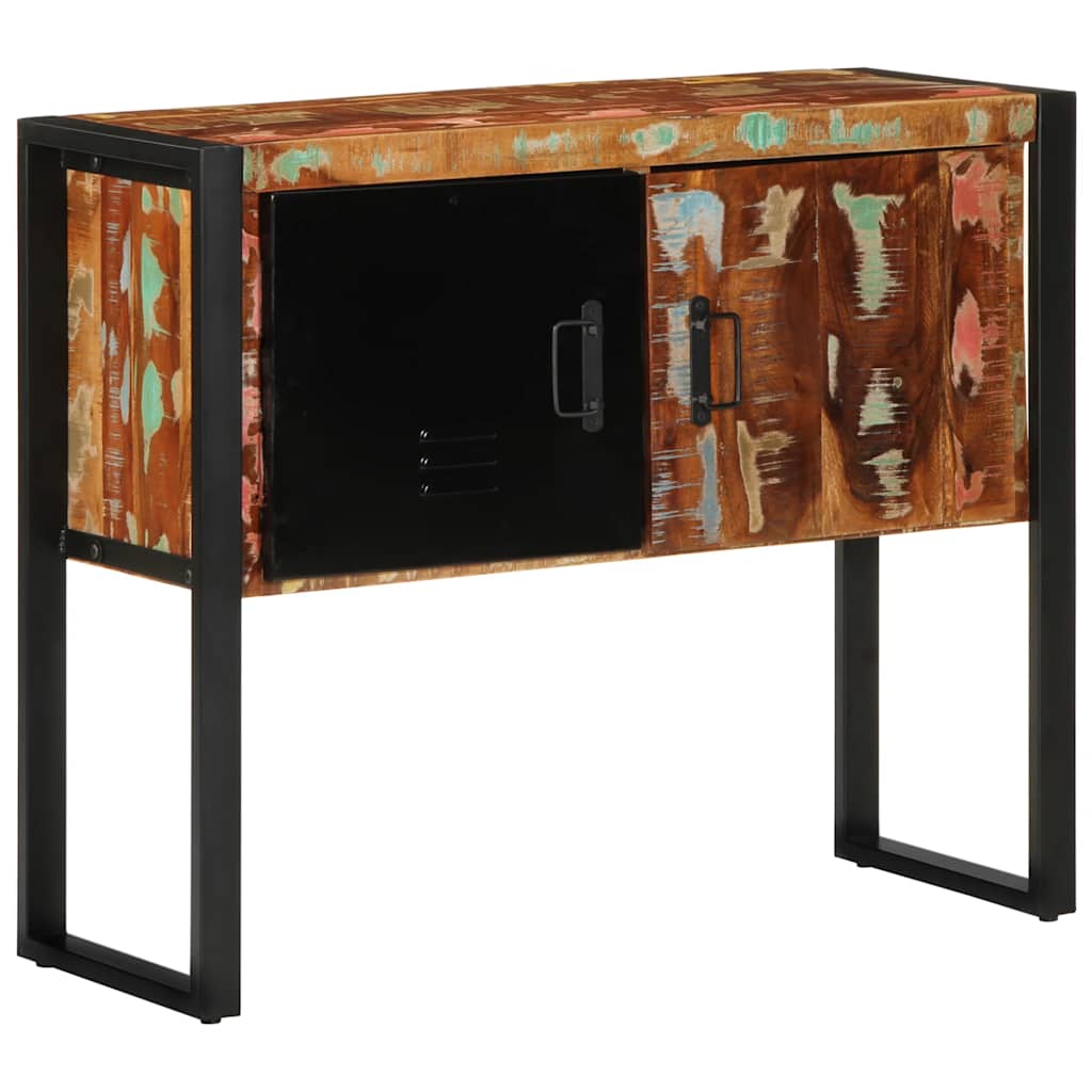 Konzolni ormarić Višebojni 90x35x75 cm Obrađeno puno drvo