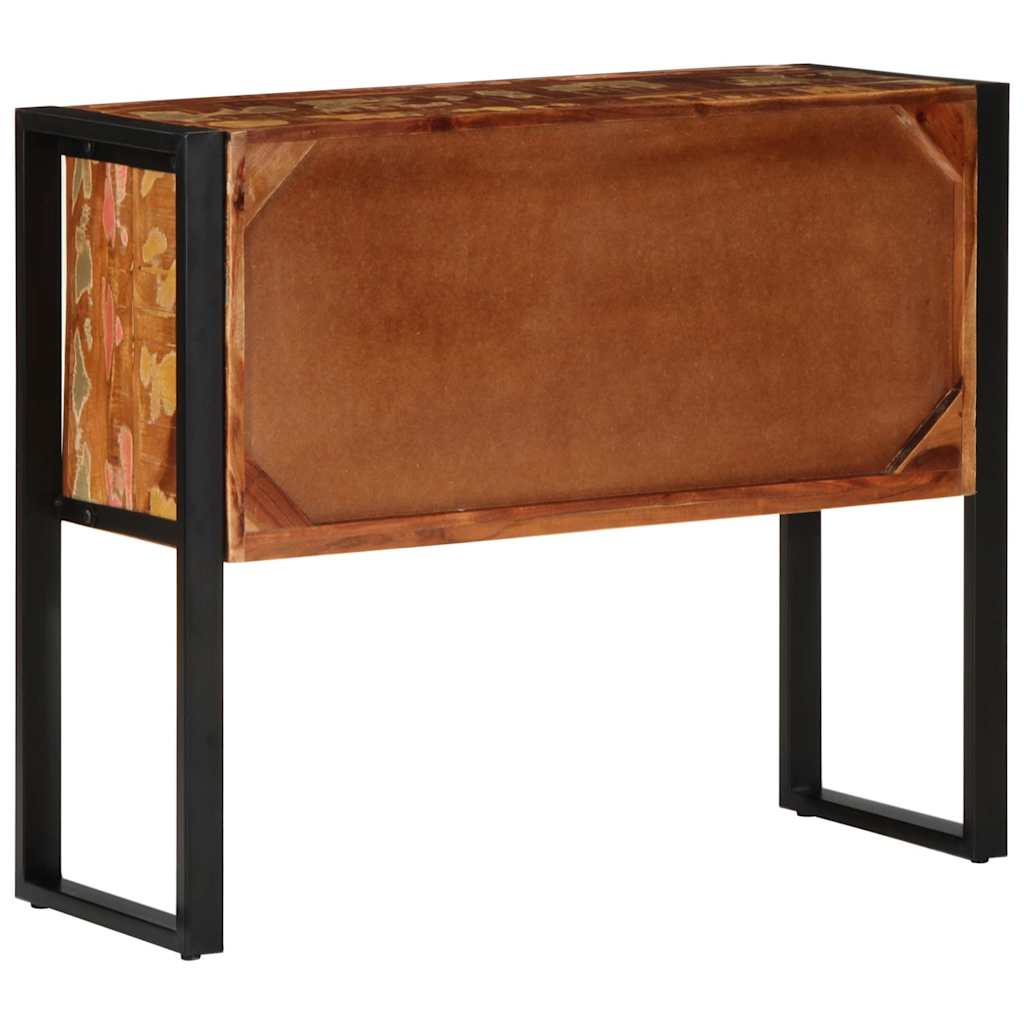 Konzolni ormarić Višebojni 90x35x75 cm Obrađeno puno drvo