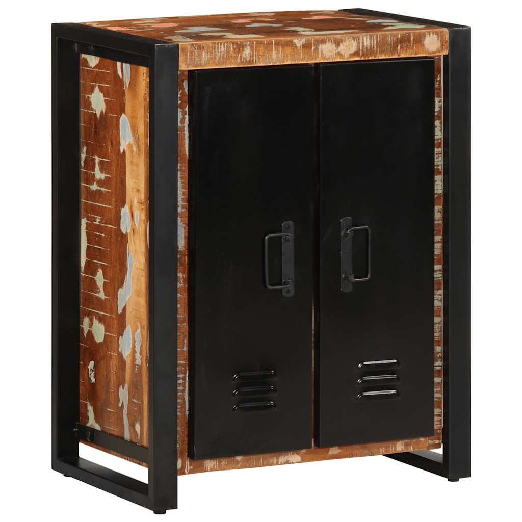 Komoda Višebojna 55x35x70 cm Puno Obrađeno Drvo