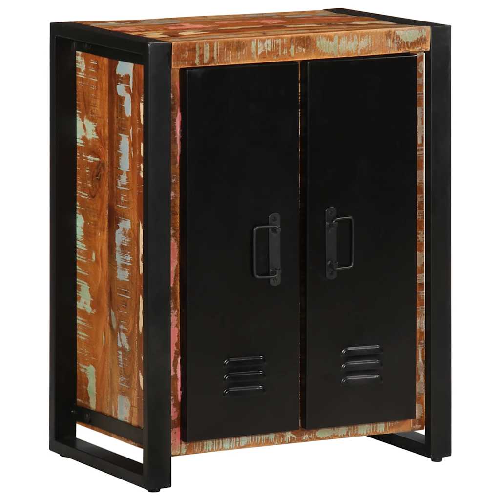 Komoda Višebojna 55x35x70 cm Puno Obrađeno Drvo